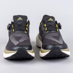 Bežecké trailové tenisky Peak Trail Running Shoes Taichi-Orographic Exploration-Fearless Version Black/Chrome Green