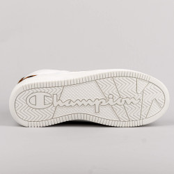 Champion Mid Cut Shoe Foul Play Plat Mid Animalier White