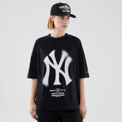 Tričko NEW ERA New York Yankees MLB Graphic Boxy Black T-Shirt čierne