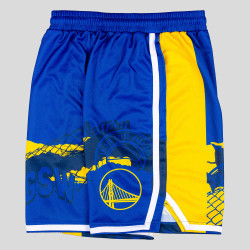 OUTER STUFF NBA FADE AWAY BALLER SHORT GOLDEN STATE WARRIORS Blue
