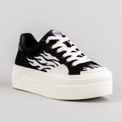 Buffalo Paired Flame Black/White (Organic Cotton)