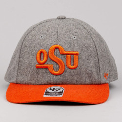 47 Brand Oklahoma State Cowboys Vin Gray Nimbus Tt Clean Up Wool