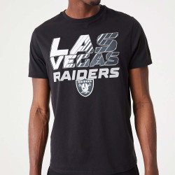 NEW ERA Las Vegas Raiders NFL Gradient Wordmark Black T-Shirt Black