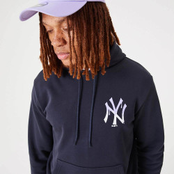 NEW ERA New York Yankees MLB Drip Logo Navy Pullover Hoodie Blue