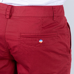 Peak Cotton Short Pant Burgundy