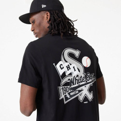 New Era MLB Chicago White Sox MLB Flag Graphic Black T-Shirt Black