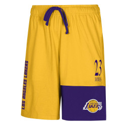 OUTER STUFF NBA PURE SHOOTER SHORT LOS ANGELES LAKERS LEBRON JAMES YELLOW/PURPLE