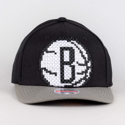 Mitchell & Ness-8 Bit XL Classic Red Brooklyn Nets Black