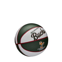 Wilson NBA Team Retro Mini Basketball Milwaukee Bucks (sz. 3)