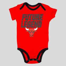 OUTER STUFF NBA BANK SHOT 3PC HOODIE SHORT CRE CHICAGO BULLS Red/Black/Grey