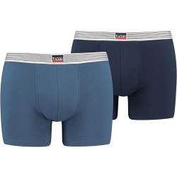 Levis Men Organic Co Sprtswr Label Boxer Brief 2P Blue Combo