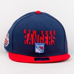 Fanatics NHL Fundamental Color Blocked Snapback New York Rangers Athletic Navy/Athletic Red