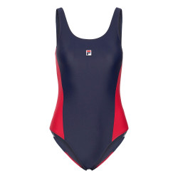 FILA SATURNIA swimsuit True Red-Black Iris-Bright White