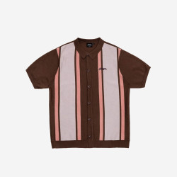 Jacker Granpa Cardigan Shirt Brown