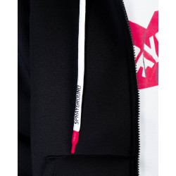 Sprayground Black Sg In My Teeth Scuba Fullzip Hoodie Black