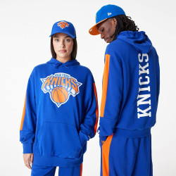 New Era NBA New York Knicks NBA Colour Block Blue Pullover Hoodie Blue