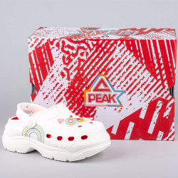 Dámske sandále PEAK Taichi Clogs Jolly Paris Olympic WHITE/RED