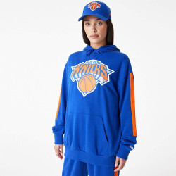 New Era NBA New York Knicks NBA Colour Block Blue Pullover Hoodie Blue