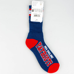 FBF Originals NFL Graphic 4-Stripe Deuce Socks New England Patriots