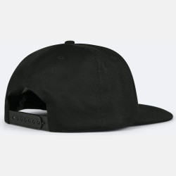 Thrasher Flame Embroidered Snapback Black