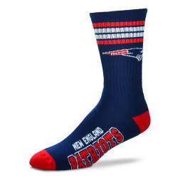 FBF Originals NFL Graphic 4-Stripe Deuce Socks New England Patriots