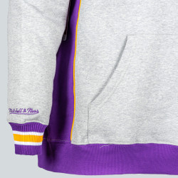 Mitchell & Ness NBA Pinnacle Heavyweight Fleece Hoody UTAH JAZZ GREY HEATHER / PURPLE