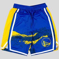 OUTER STUFF NBA FADE AWAY BALLER SHORT GOLDEN STATE WARRIORS Blue