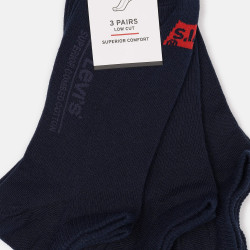 Levis Low Cut Batwing Logo 3P Navy
