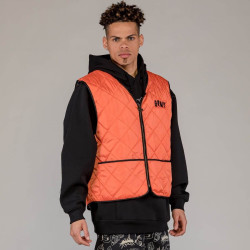 Grimey Wear The Toughest Quilted Vest Orange