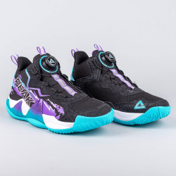 Detské basketbalové tenisky Peak Kids Basketball Shoes Disc Ultralight Black/Lakers Purple