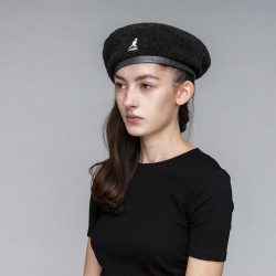 Kangol Nylon Plush Rev Beret Black/Electric Pink
