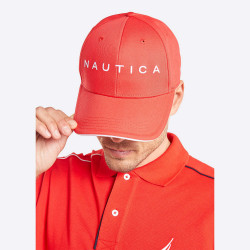 Nautica Robson Snapback Cap True Red
