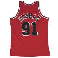 Mitchell & Ness Swingman Jersey Chicago Bulls Road 1997-98 Dennis Rodman Scarlet