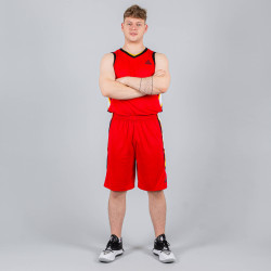 Basketbalová súprava (dres + trenírky) Peak Basketball Uniforms červerná