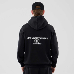 Mikina NEW ERA New York Yankees MLB Logo Graphic Black Oversized Pullover Hoodie čierna