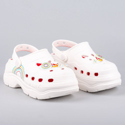 Dámske sandále PEAK Taichi Clogs Jolly Paris Olympic WHITE/RED