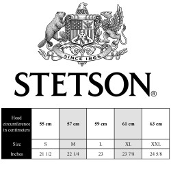 Stetson Texas Linen Herringbone blue herringbone