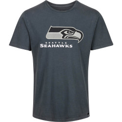 Re:Covered NFL Monochrome Logo T-Shirt Seattle Seahawks Washed Black