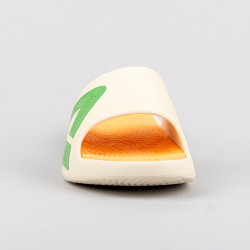 Peak Taichi Big Logo Slipper Rice White/
Fruit Green