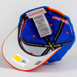 Šiltovka Mitchell & Ness New York Knicks Team Arch Snapback modrá/oranžová