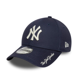 Šiltovka New Era New York Yankees MLB Visor Script Navy 9FORTY Adjustable Cap tmavomodrá