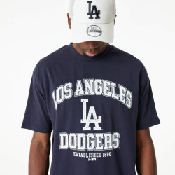 Tričko New Era La Dodgers MLB Arch Logo Blue Oversized T-Shirt tmavomodré
