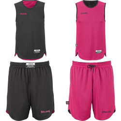 Spalding Doubleface Kids Set - black/pink