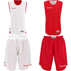 Spalding Doubleface Kids Set - bielo/červený