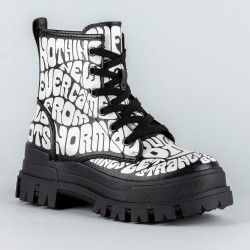 Buffalo Aspha Rld Laceup Mid Black Aop