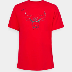 Nba Nike Essential Ss Cc Tee 8-20 Chicago Bulls Red
