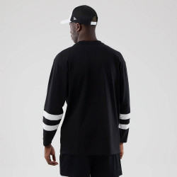 Tričko NEW ERA LA Dodgers MLB Black Oversized Long Sleeve T-Shirt čierne