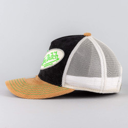 Von Dutch Originals Trucker Russel Multi Oval Patch Cord Black/White