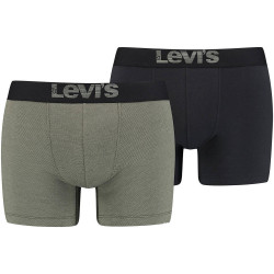 Levis Men Optical Illusion Boxer Brief Organic Co Green Combo