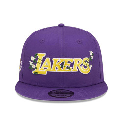 New Era NBA LA Lakers Flower Wordmark Purple 9FIFTY Snapback Cap
